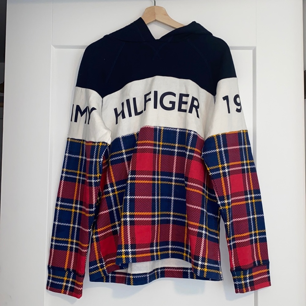 Tommy Hilfiger plaid hoodie